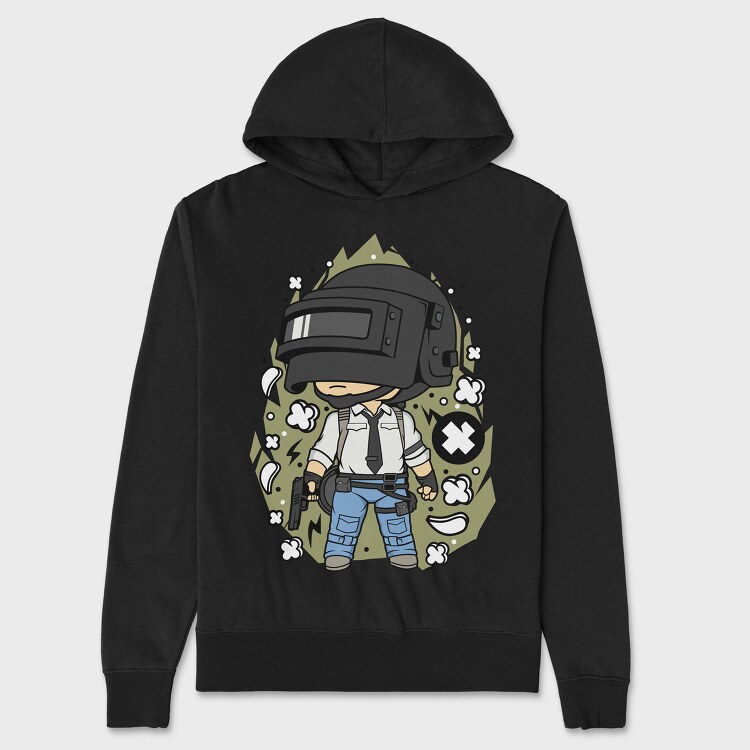 Pumpkin Battle Knight, Hanorac Oversize Barbati (Unisex)