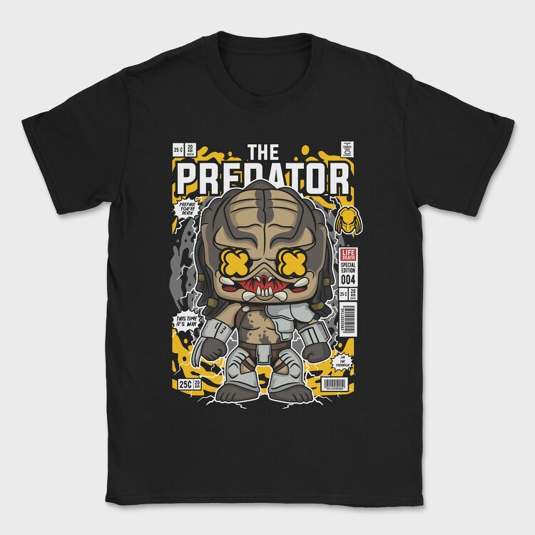 Predator X Comic Chibi, Tricou Barbati (Unisex)