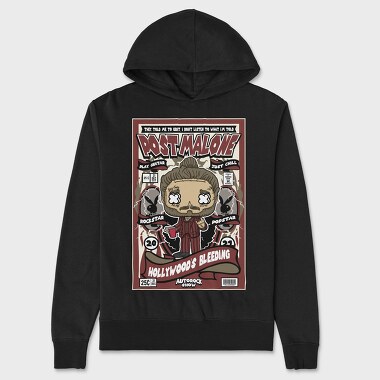 Post Malone Rockstar, Hanorac Oversize Barbati (Unisex)