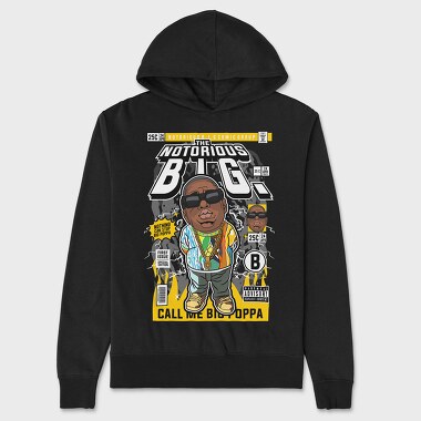 Notorious Big Poppa, Hanorac Oversize Barbati (Unisex)