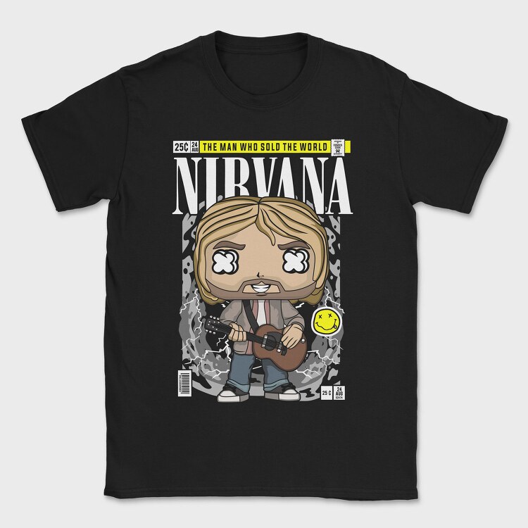 Nirvana Pop Icon, Tricou Barbati (Unisex)