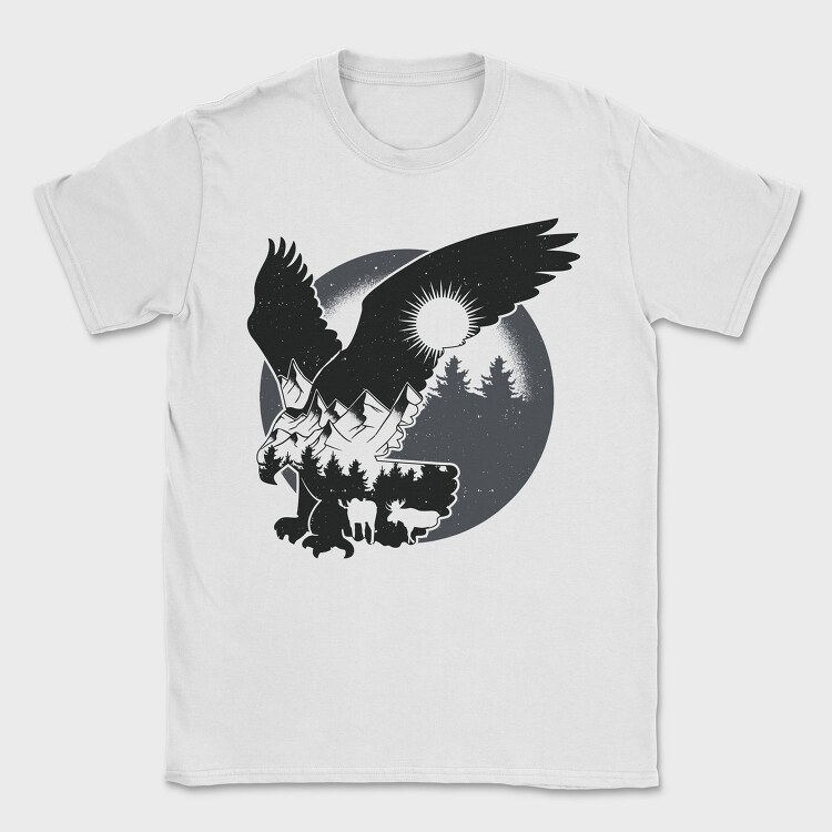 Forest Eagle, Tricou Barbati (Unisex)