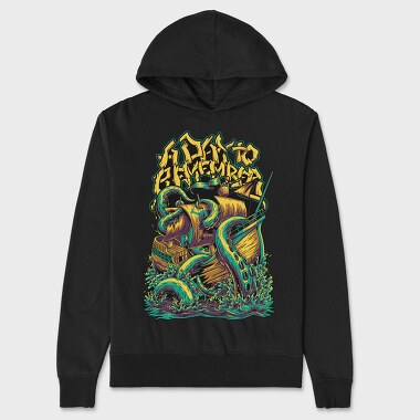 Kraken Attack, Hanorac Oversize Barbati (Unisex)