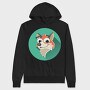 Fox Face Icon, Hanorac Oversize Barbati (Unisex)