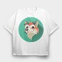 Fox Face Icon, Tricou Oversize Barbati (Unisex)