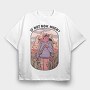 Fox Hiking In Desert Wanderlust If Not Now When, Tricou Oversize Barbati (Unisex)
