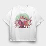 Fox Santa Christmas, Tricou Oversize Barbati (Unisex)