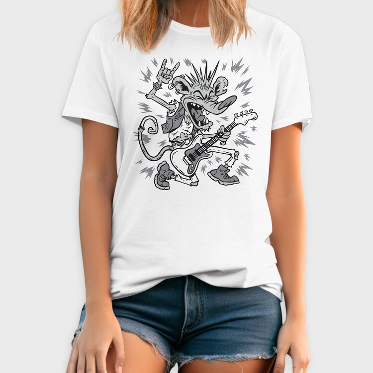 Rat Guitar Rock, Tricou Barbati (Unisex)