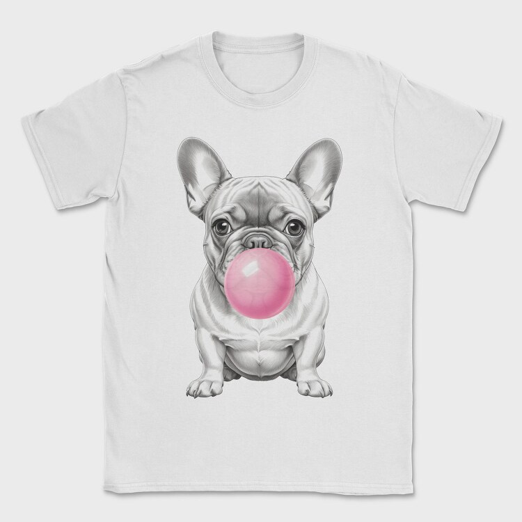 French Bulldog Bubblegum, Tricou Barbati (Unisex)