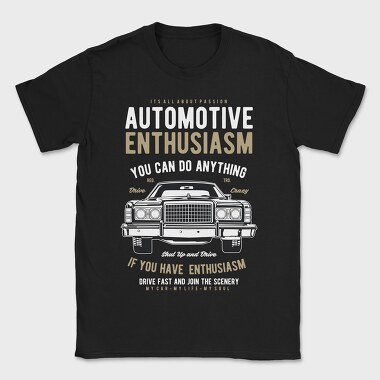 Automotive Enthusiasm, Tricou Barbati (Unisex)