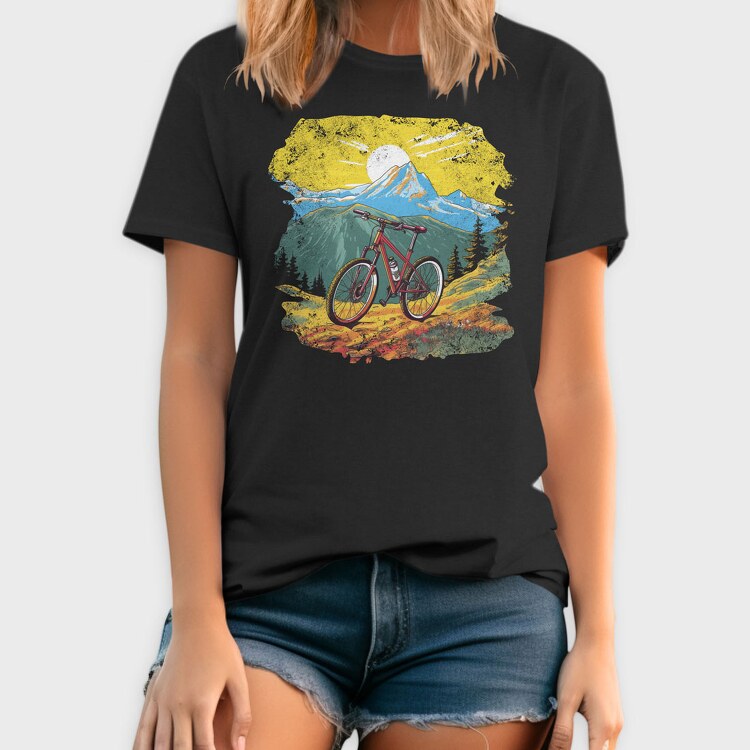 Mountain Bike Sun, Tricou Barbati (Unisex)
