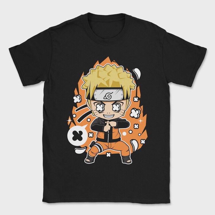 Naruto Chibi Burst, Tricou Barbati (Unisex)
