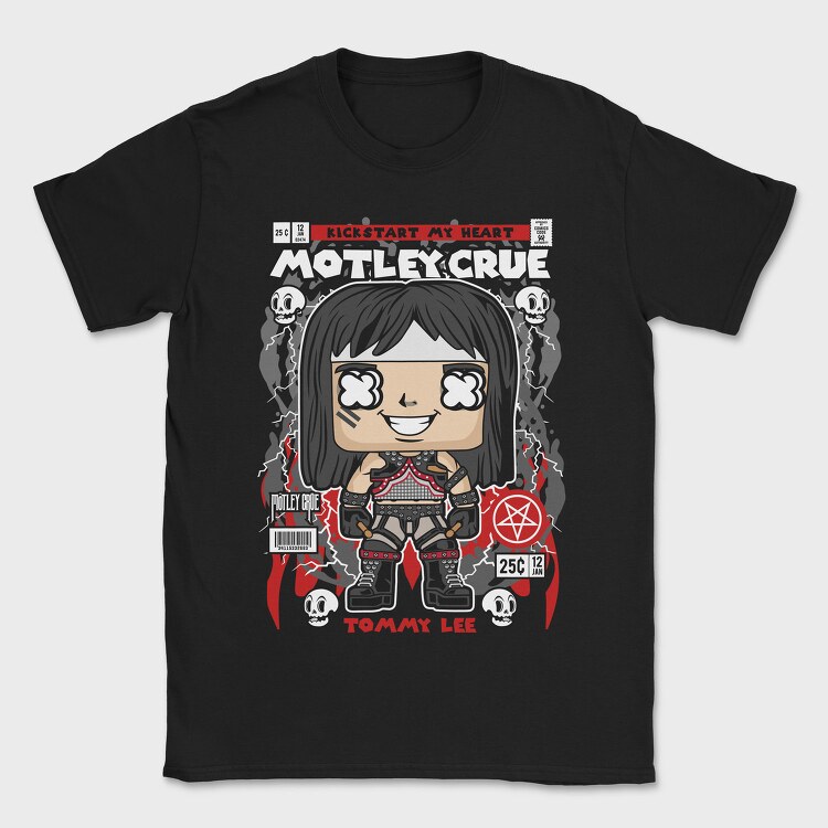 Motley Crue Pop Art, Tricou Barbati (Unisex)