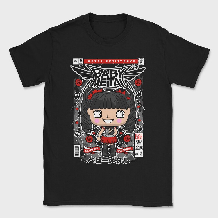 Metal Baby Kawaii, Tricou Barbati (Unisex)