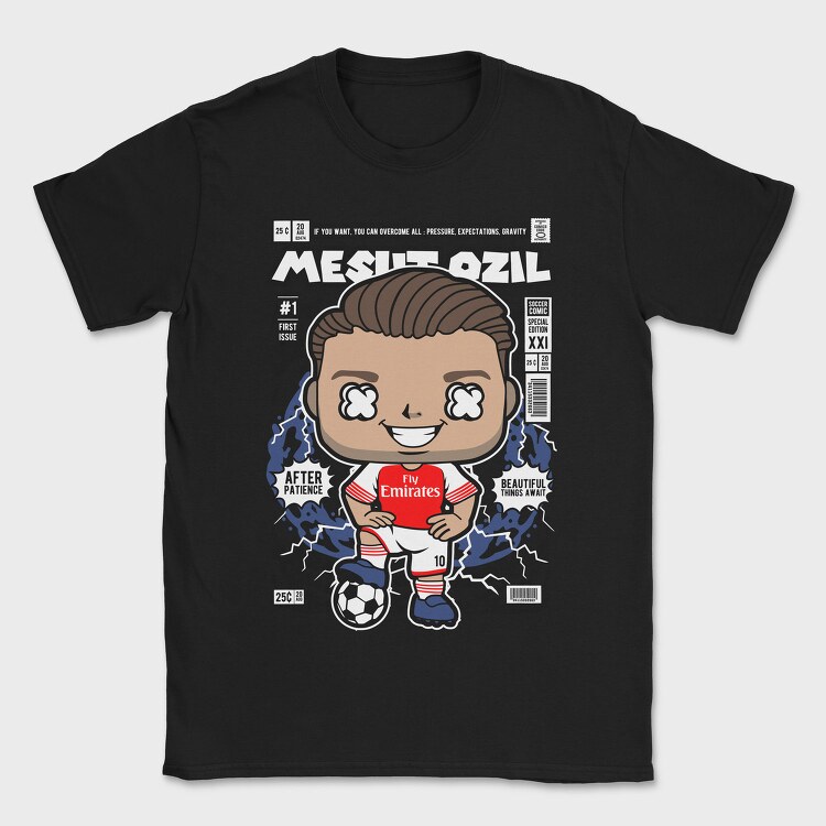 Mesut Ozil Comic, Tricou Barbati (Unisex)