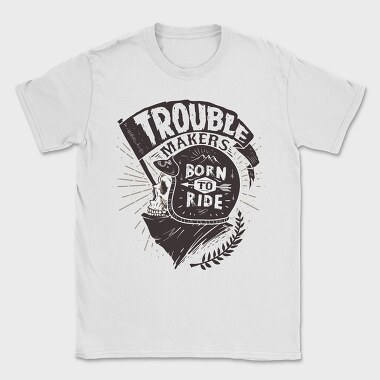 Born to ride, Tricou Barbati (Unisex)