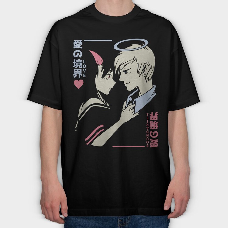 Loves Boundary, Tricou Oversize Barbati (Unisex)