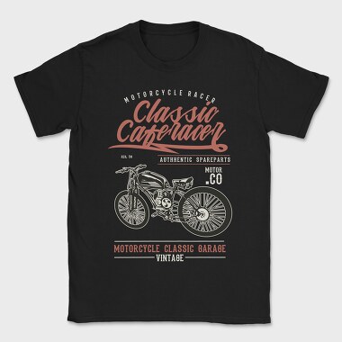 Classic Caferacer, Tricou Barbati (Unisex)