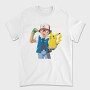 Cartoon Retro Pokemon 4, Tricou Barbati (Unisex)
