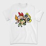 Cartoon Retro the Powerpuff Girls 1, Tricou Barbati (Unisex)
