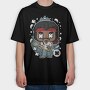 Jimi Guitar Hero, Tricou Oversize Barbati (Unisex)