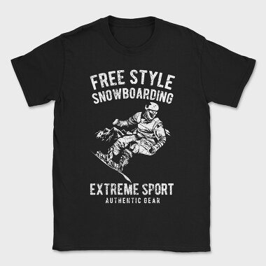 Free Style Snowboarding, Tricou Barbati (Unisex)