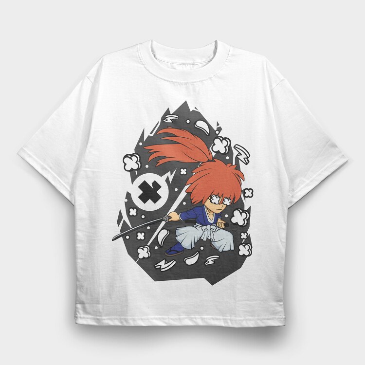 Kung Fu Ninja Warrior, Tricou Oversize Barbati (Unisex)