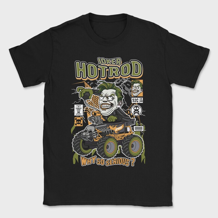 Joker Monster Truck, Tricou Barbati (Unisex)