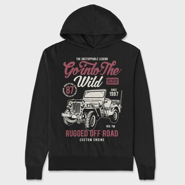 Go Into The Wild, Hanorac Oversize Barbati (Unisex)