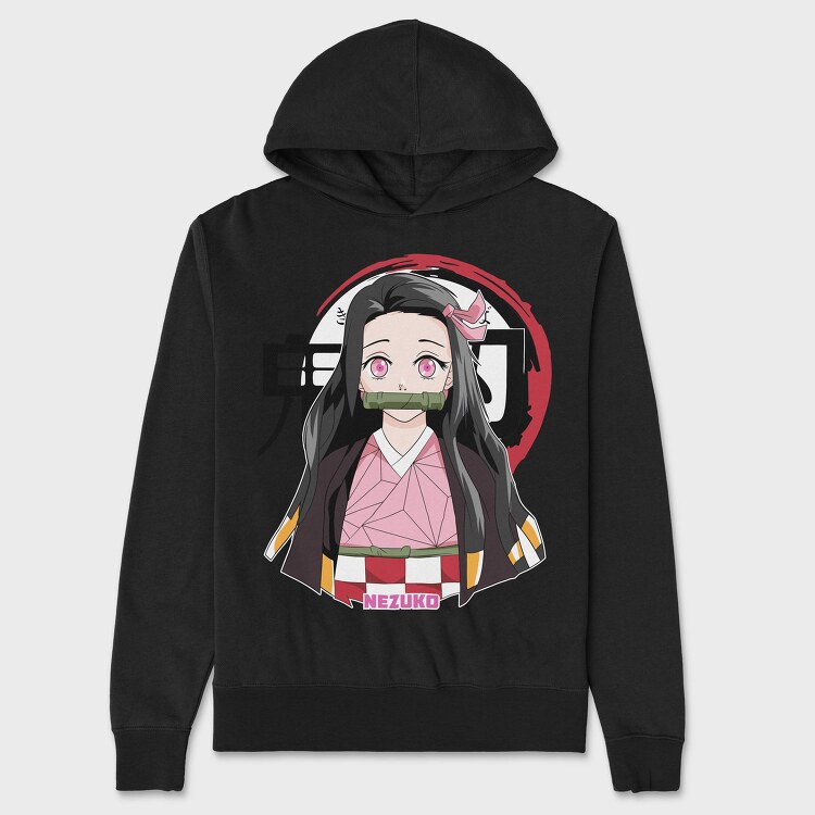 Nezuko Kimono, Hanorac Oversize Barbati (Unisex)