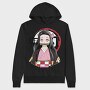 Nezuko Kimono, Hanorac Oversize Barbati (Unisex)
