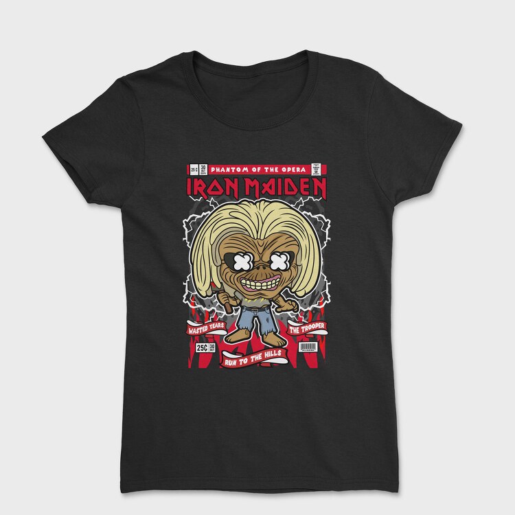 Iron Maiden Comic Tee, Tricou Femei