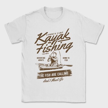 Kayak Fishing, Tricou Barbati (Unisex)