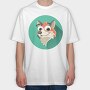Fox Face Icon, Tricou Oversize Barbati (Unisex)
