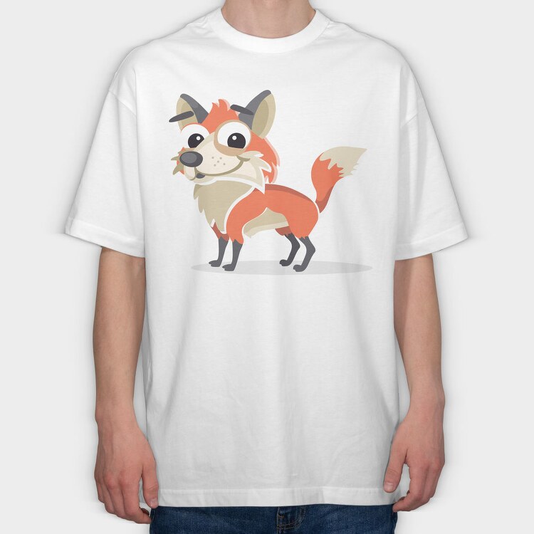 Fox Tail Twist, Tricou Oversize Barbati (Unisex)