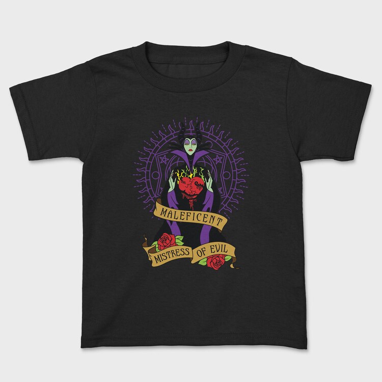 Villanas Disney Malefica C, Tricou Copii