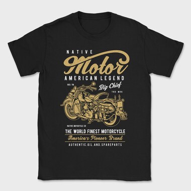 Native Motorcycle, Tricou Barbati (Unisex)
