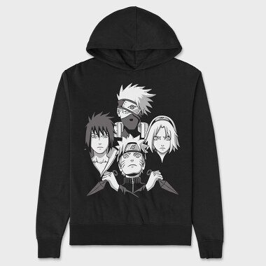 Ninja Trio Shadows, Hanorac Oversize Barbati (Unisex)