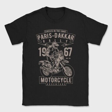 Paris Dakkar Rally Motorcycle, Tricou Barbati (Unisex)