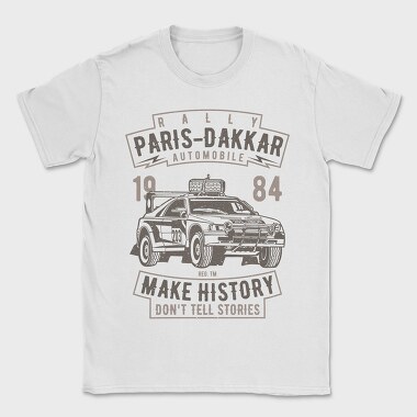 Rally Paris Dakar Automobile, Tricou Barbati (Unisex)