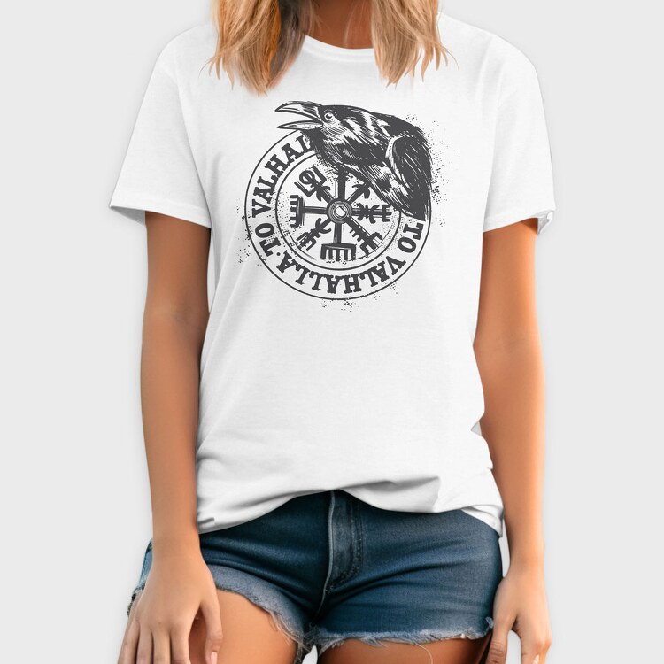 Raven Viking Black, Tricou Barbati (Unisex)