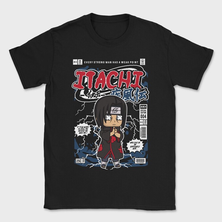 Itachi Chibi Rebellion, Tricou Barbati (Unisex)