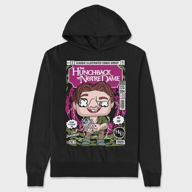 Hunchback Comic Vibes, Hanorac Oversize Barbati (Unisex)