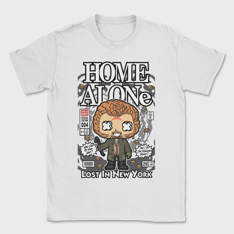Home Alone Comic, Tricou Barbati (Unisex)