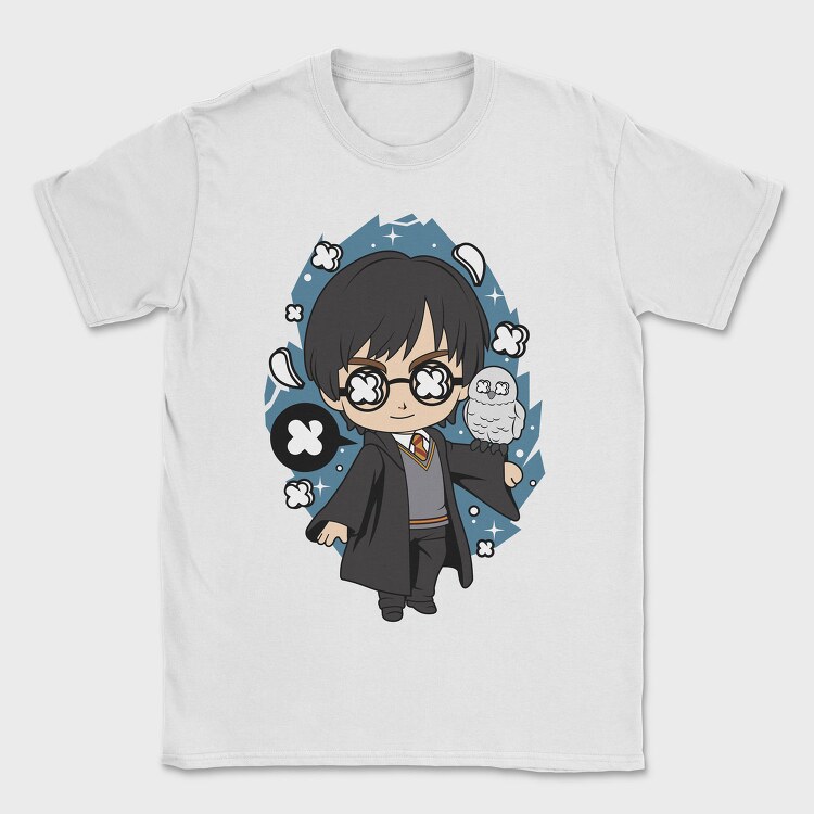 Harry Potter Chibi Magic, Tricou Barbati (Unisex)