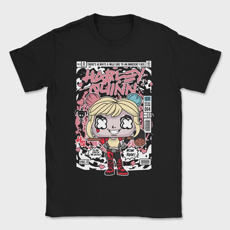 Harley Quinn Riot, Tricou Barbati (Unisex)