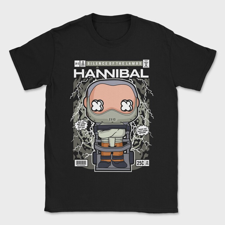 Hannibal Pop Art Comic, Tricou Barbati (Unisex)