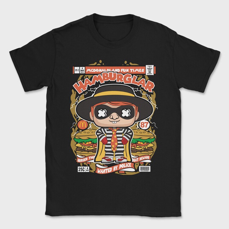 Hamburger Thief, Tricou Barbati (Unisex)