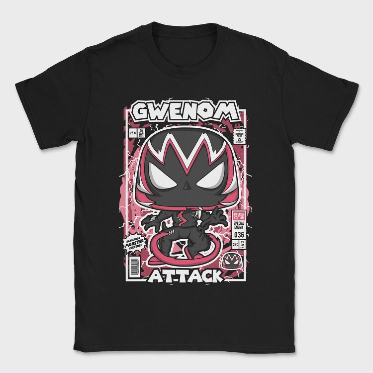 Gwenom Attack, Tricou Barbati (Unisex)