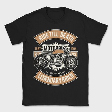 Ride Till Death, Tricou Barbati (Unisex)